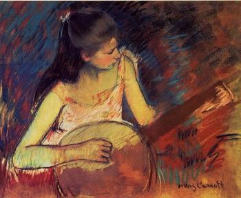 瑪麗 史帝文森 卡薩特 Girl with a Banjo